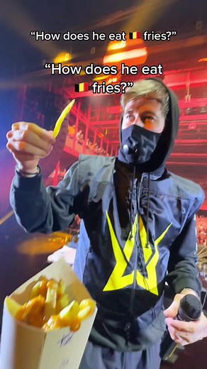 Alan Walker enjoying Belgian fries Compilation