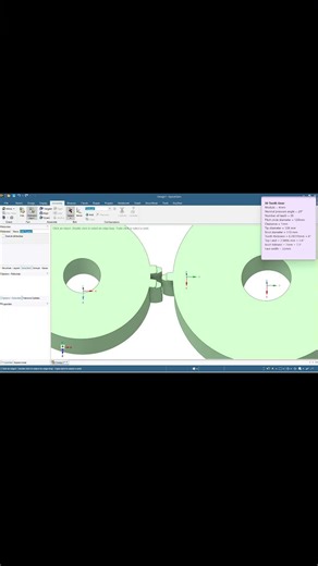 30 & 40 Tooth Gear Drawing #ansysstudent #cadtutorial #ansys #ansystutorial #spaceclaim