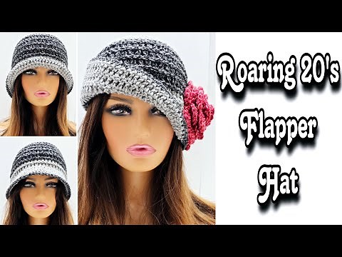 This Is One BEAUTIFUL Crochet Flapper Hat