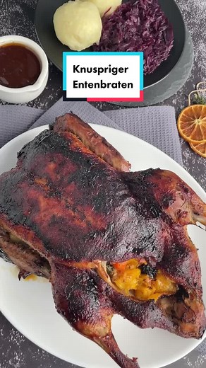Knusprige Ente in Orangensauce