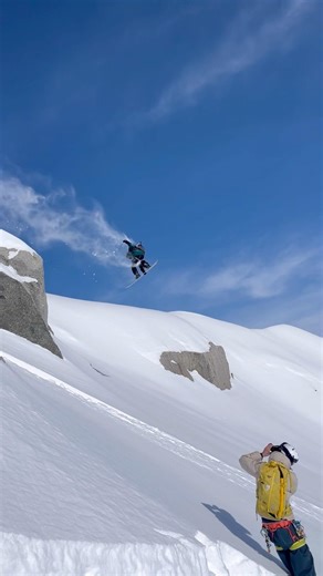 Nice 3’6 in valley Blanche !#mountains #snowboard