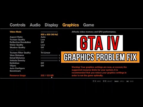 GTA IV - Commandline.txt | Fix Graphics Settings Error | LowSpec PC | Intel HD 5500