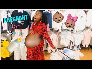 24 HOURS BEING PREGNANT!! *Challenge*
