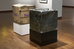 Artist Ships Glass Boxes in FedEx Packages for 8-Years, Shattered Sculptures Ensue
