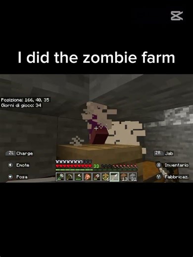 bedrock zombie farm with sweeping edge 2.0 #minecraft