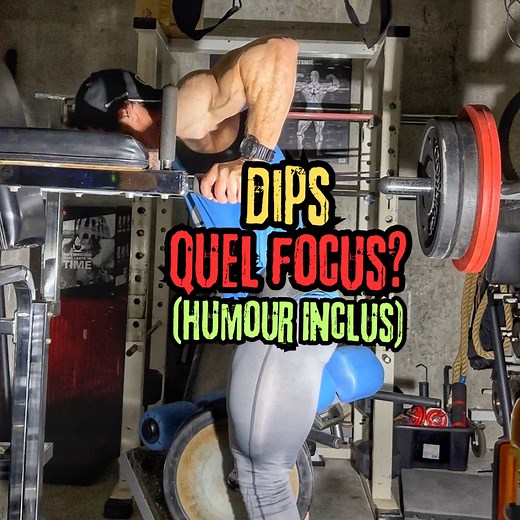 Pas certain qu’il « plaise » celui-ci mais derrière ces petites blagues se cache quand même une pensée assez charnière dans ma philosophie de l’entraînement. Ne laissez pas le détail obstruer le global ! #fitkanga #dips #entrainement #pectoraux #triceps #focus #hypertrophie #philosophie | fitKANGA