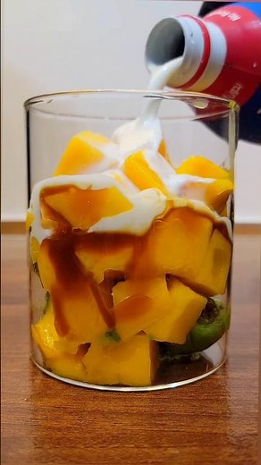 This rich tropical blend feels like pure therapy 🤫🥑🥭 #shorts #drinkasmr #smoothie