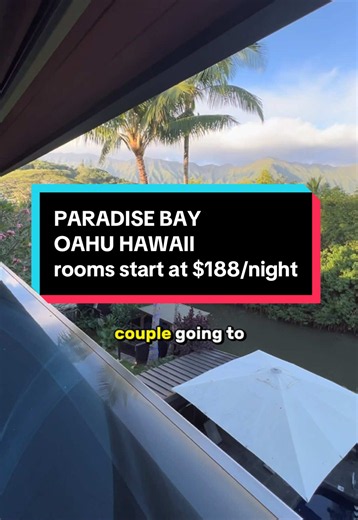 If you’re a couple going to Oahu Hawaii, you have to consider the Paradise Bay Resort! 🎟️ HOW TO BOOK: Tap the location tag to select the hotel > then your dates > then how many guests > confirm your booking! #staywithagoda #oahu #oahuhawaii #hawaiitiktok #couplesvacation