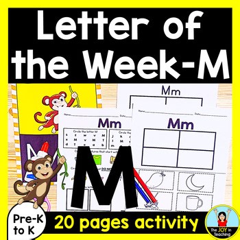 Letter of the Week M Activities for Preschool and Kindergarten