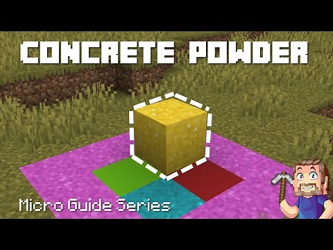 Concrete Powder - Minecraft Micro Guide
