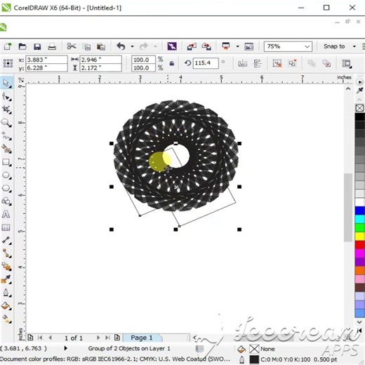 Coral Drow Normal Desgin ||coraldraw simple desgin || #graphicdesign #coral #art