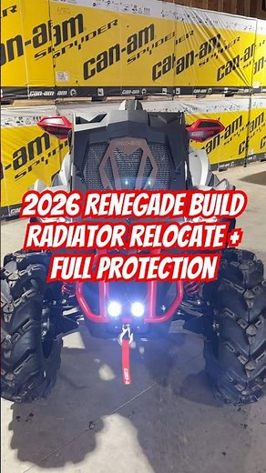 2026 Can-Am Renegade Ready for Mud! Radiator Relocate + Armor Kit 🔥#canam #canamrenegade #xmr