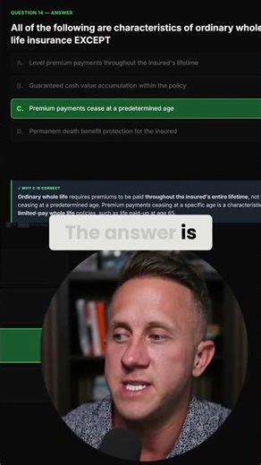 Whole Life Insurance Explained — Don't Miss This Exam Question