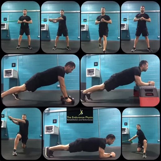 89 reactions · 18 shares | I see too many endurance athletes working on static core work when in essence we are always striving to have dynamic control and strength. It may be a good place to start, but ultimately most may want to progress to a more relevant type of work. This little circuit looks to work in the ways we want to more specifically. Try as a non stop routine for 30-60 secs each exercise. Rest 1-2 mins and repeat 2-3 times. | The Endurance Physio | Facebook