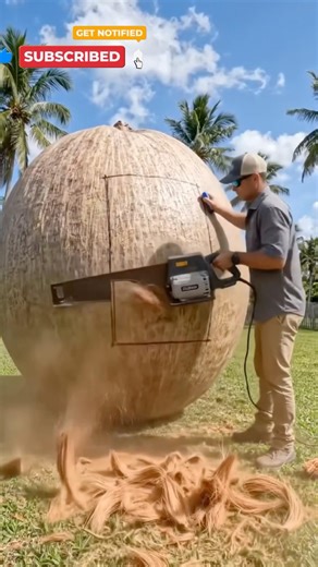 Micro Beach House Made from Coconut! 😱 Full Build Timelapse #shorts #shortsvideo #usa