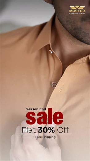 Every weave carries a story of mastery, every drape reflects sophistication. The Season-End Sale offers you flat 30% off, as luxury finds its finest expression. | Master Fabrics