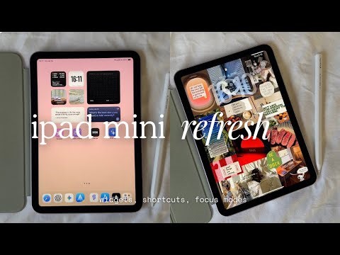 how I reset my iPad mini to stay focused 🎧☁️🍵 widgets, shortcuts, focus modes