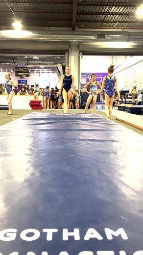 Some roundoff drills for beam. Super tight! | Gotham Gymnastics