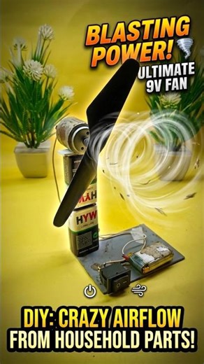 how to make mini fan DC motor and amazing toy fan is very important cooling #experiment #ytshorts
