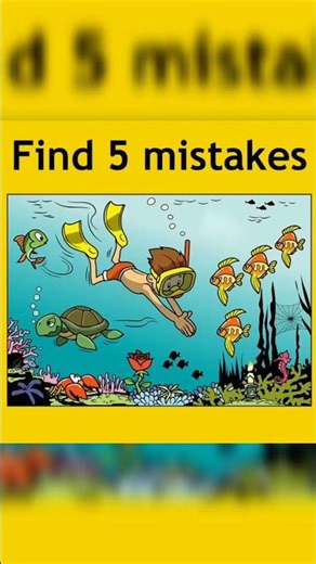 Can you find 5 mistakes in picture?#shorts #quiz