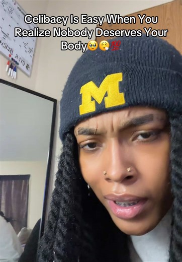 Everything that glitters isn’t gold. Learn to be alone. 💯🤞🏽 #fyp #wlw #celibacy #energy