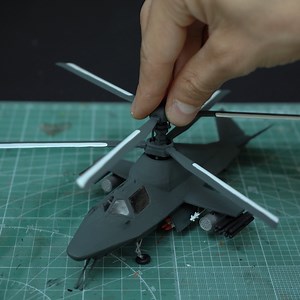 129K views · 1.3K reactions | Kamov Ka-58 Stealth Helicopter Scale Model Assembly | DIY & Crafts | Facebook