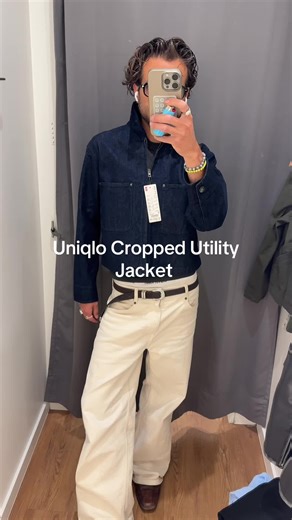 Uniqlo Cropped Utility Jacket Try-On | Fashion
