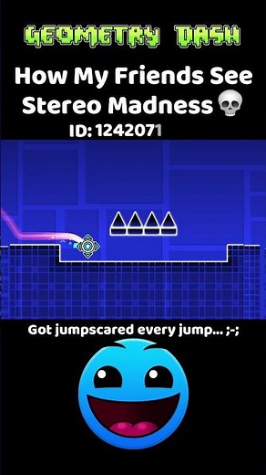 How New Players See Stereo Madness!? #geometrydash