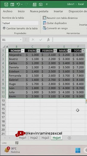 Cómo crear tablas en Excel fácilmente 📊 #excel #shorts