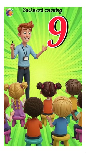 Backward counting song for kids and toddlers #counting