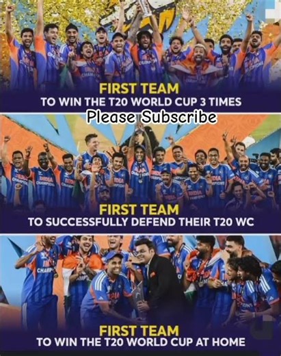First Team to win 3 T20 World Cup #cricket #indvsnz #india #viratkohli #trending #sanjusamson #ipl
