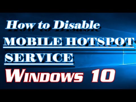 How to Disable Mobile Hotspot Service in Windows 10 | Definite Solutions