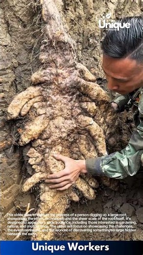 Digging up a giant root: the discovery