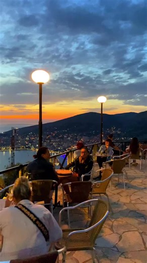 Sunset Views at Lekursi Castle in Saranda, Albania