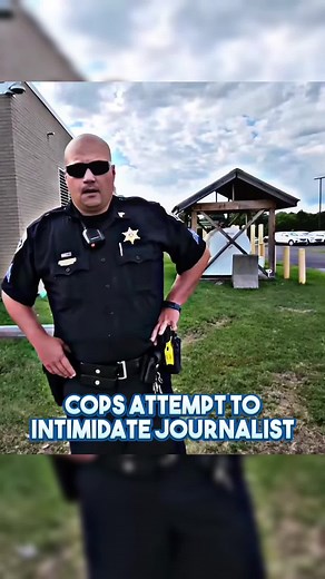 Cops attemp to intimidate journalist 👮🏻‍♂️