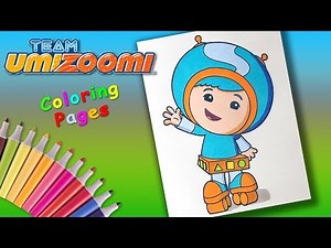 Team Umizoomi #ColoringBook #ForKids Milli's younger brother Geo Coloring Pages