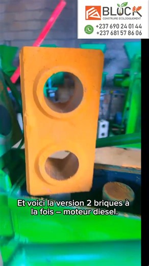 Devenez producteur de vos propres briques avec les machines LIA BLOCK Nos modèles électriques et diesel vous permettent de produire entre 1000 et 2000 briques par jour. ✅ Simples à utiliser ✅ Autonomes partout ✅ Formation complète offerte à l’achat Construisez plus vite, moins cher et écologiquement 🌍🏡. 📲 WhatsApp : 237 690240144 / 237 681578606 🚀 LIA BLOCK – Construire Écologiquement ⸻ 🔖 Hashtags #LiaBlock #BriquesAutobloquantes #MachinesABriques #ConstructionEcologique #MadeInAfrica #Inno