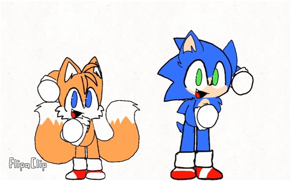 Classic Sonic and tails dancing meme“animation”