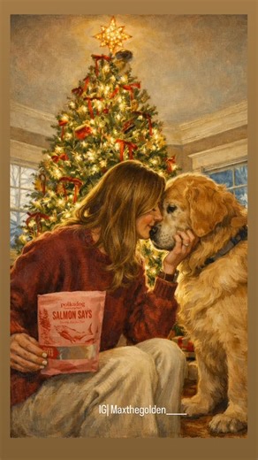Max on Instagram: "Our Holiday Tradition is to take Christmas pictures by the tree every year 🥹🧑‍🎄💝🎁🎄🎅 Make sure you have good treats in hands @polkadog For 10% off click the link in my profile! #youarewhatyoutreat #holidaytraditions #goldenretriever #dog #christmas"