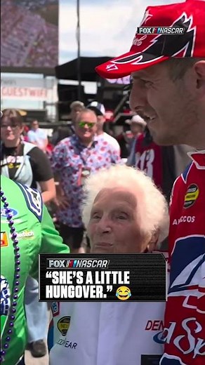 A legend was partying on Talladega BLVD with Noah Gragson 🤣 #NASCAR #Racing #Talladega