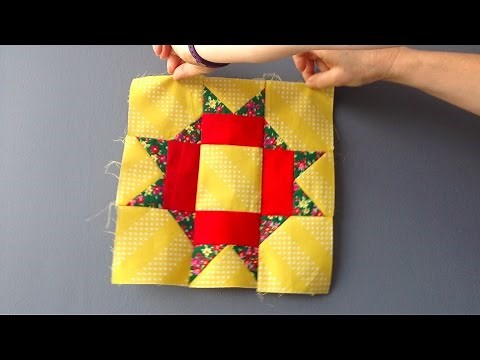 How to sew a star quilt block