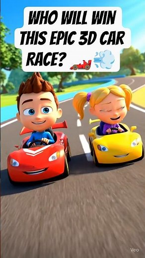 Ultimate Car Racing Cartoon 🚗🔥 | Boy vs Girl Speed Battle | Epic CGI Animation | USA Trending Short