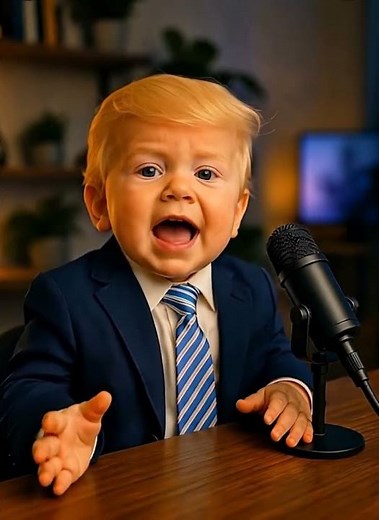 “Baby Donald’s Big Advice: KEEP THE OIL! 😂🔥 Wait Till You Hear WHY! #BabyDonald #ComedyShorts”