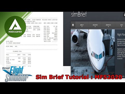 Microsoft Flight Simulator 2020 - Sim Brief Tutorial - How To Easy Load Flight Plans To MFS2020