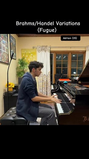 Brahms Handel Variations - Adrian Gonzalez (15) #piano #Brahms #pianostudents #classicalmusic #pianokids #classicalpiano #pianolessons #talentedmusicians #classicalpianist #talentedmusicians | 88Keys to Cure
