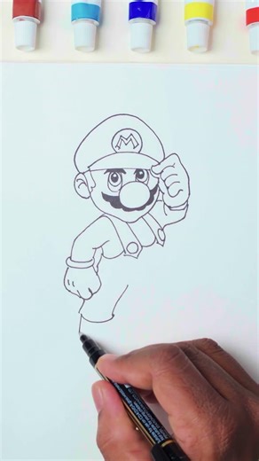 Let’s Draw Mario 🎮❤️ #supermario #mariodrawing #drawing #speedart #speeddrawing #arttimelapse