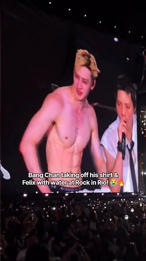 Bang Chan and Felix set the Rock in Rio stage on fire! 🫨🔥#RockInRio #StrayKids #BangChan #Felix