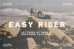 Easy Rider | Hand Drawn Sans Serif, a Sans Serif Font by ziggydotcom