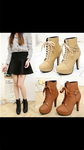Women's High Heel Ankle Boots – Bold Platform and Modern Look