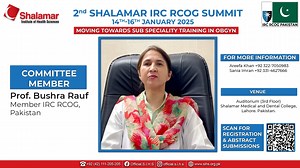 2.1K views · 20 reactions |  2nd Shalamar IRC RCOG Summit –...